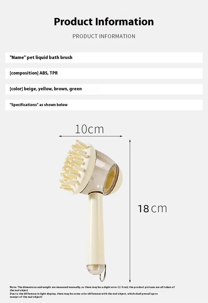 3-in-1 Pet Bath Massage Brush
