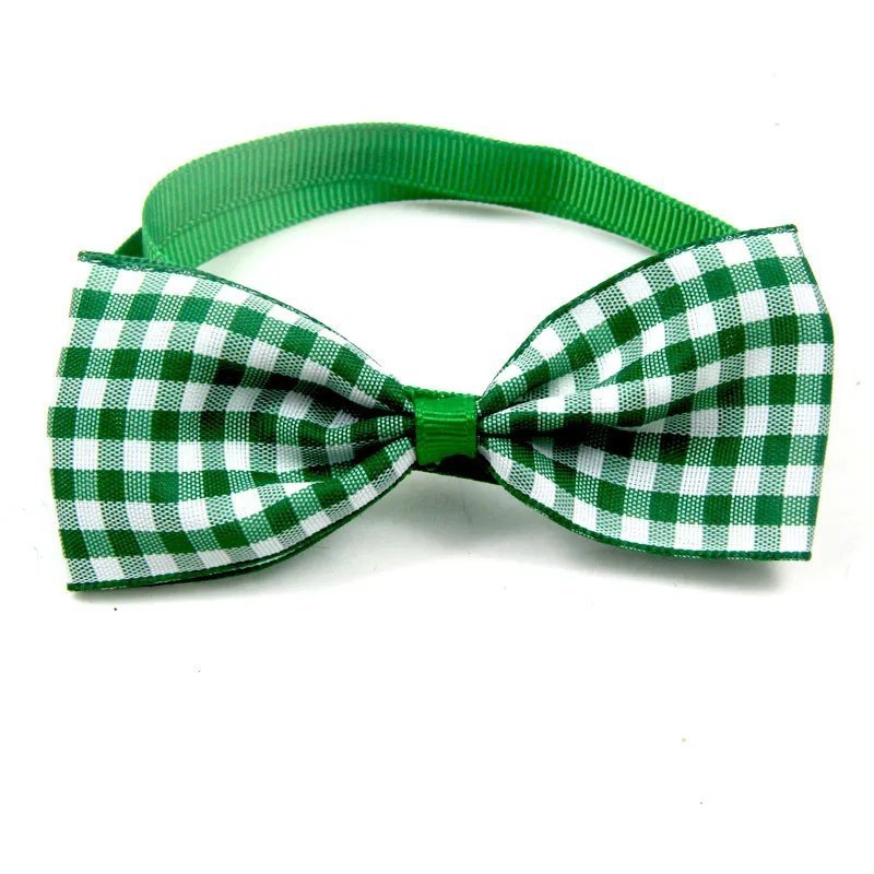 Plaid Bow Tie Collar Accessory