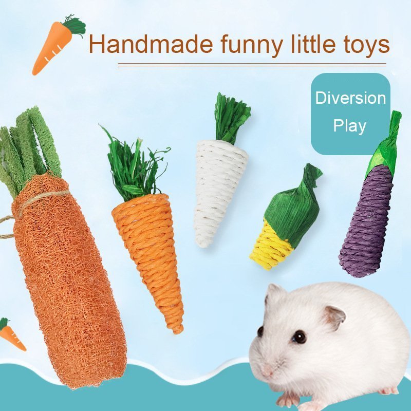 Woven Carrot Chew Toy Set