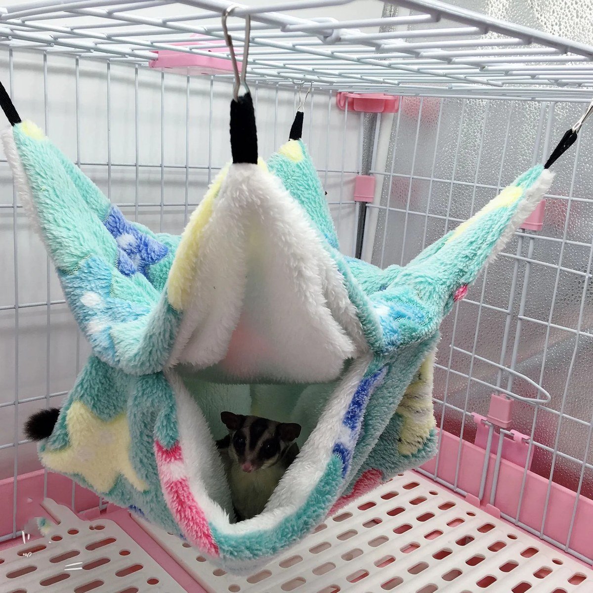 Plush Double-Tier Cage Hammock