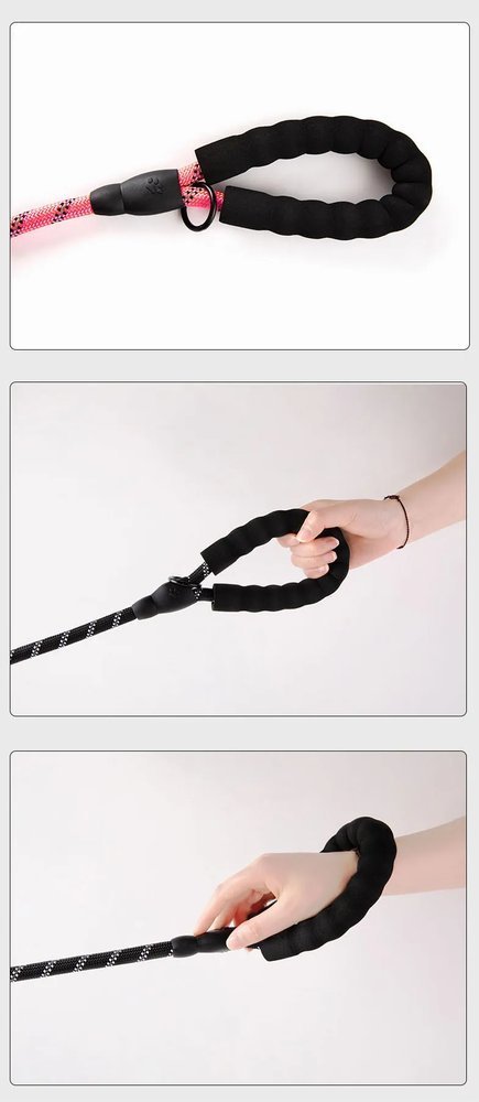Reflective Padded-Handle Leash