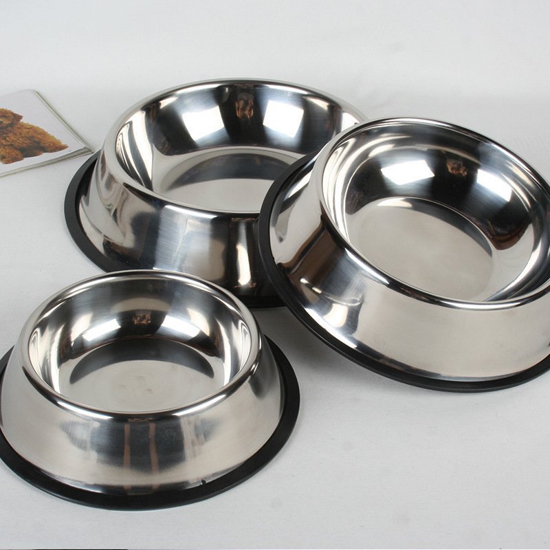 Classic Non-Slip Steel Bowl Set